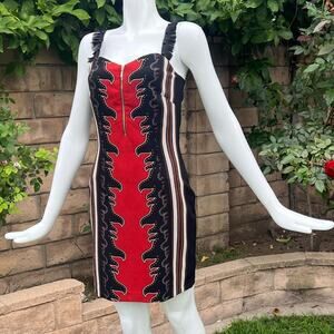 Rockstar girlfriend dress black red